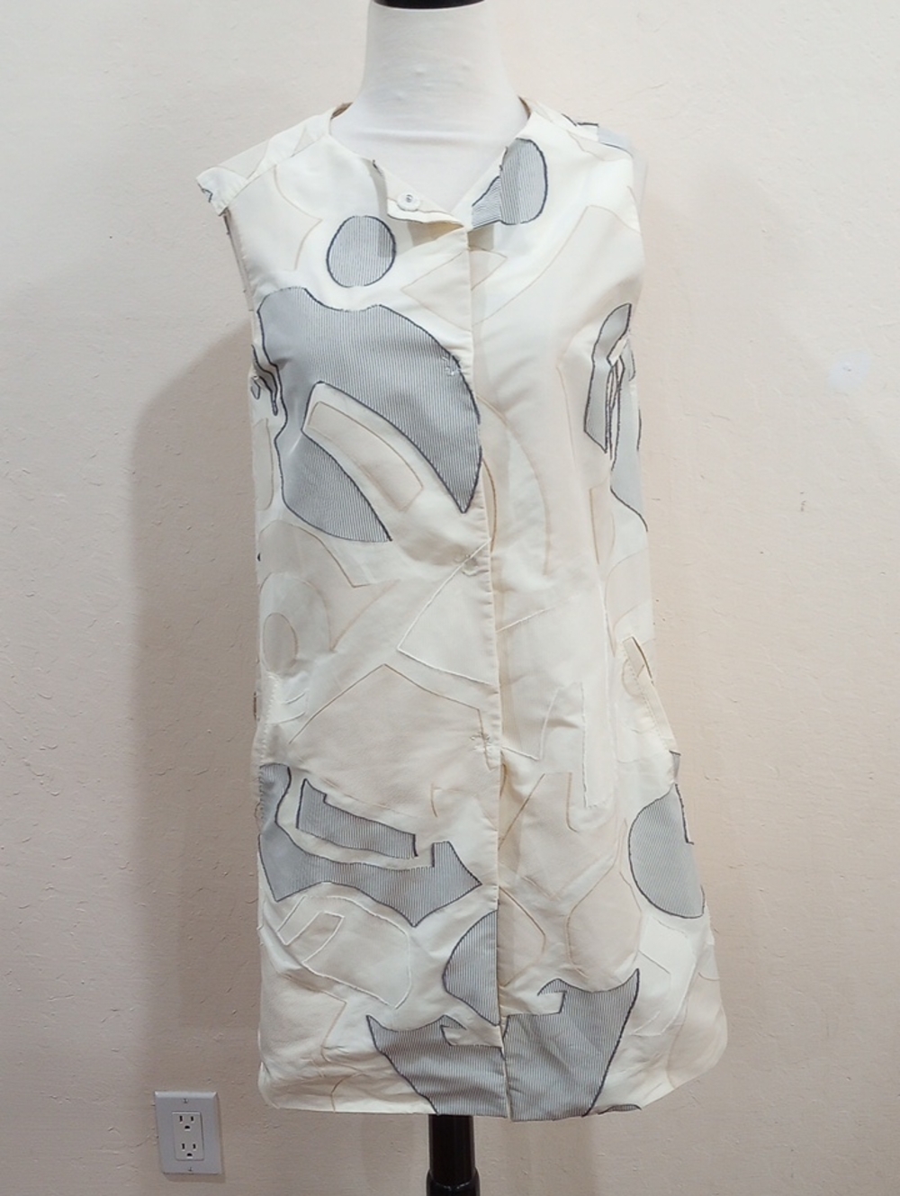 Piazza Sempione Italy 2010 RTW Sleeveless Coat Dress, Size 40 / USA 6
